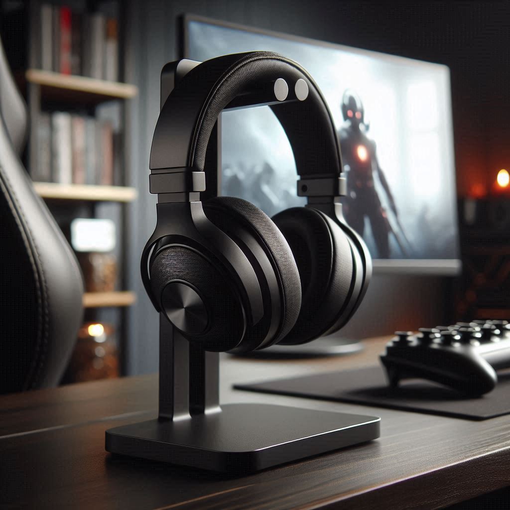 Stylish Headphone Stand | Stable Headset Holder | Sleek Desk Organizer | Gaming Setup Accessory | Minimalist Headphone Rack