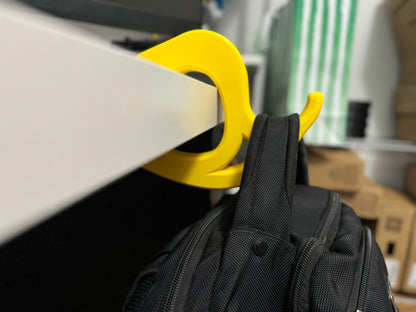 Under Desk Bag Hook | Portable Purse Hanger | Backpack Hook for Office or School | Headphone and Bag Organizer