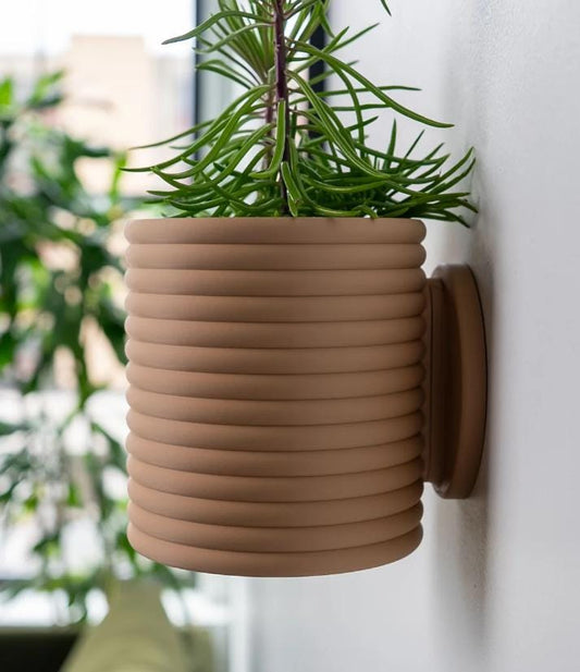 Poppy Wall Mount Planter | Hidden Drip Tray Planter | Indoor Plant Pot | Hanging Planter | Home Decor