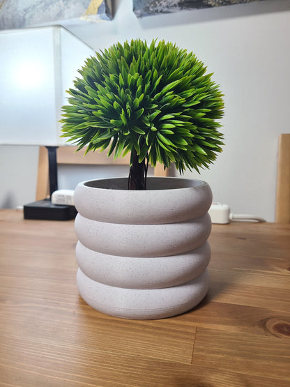 Big Bubbles Wall Planter | Hanging Plant Pot | Matte Marble PLA | 3D Printed Home Decor | Vertical Garden | Home Garden