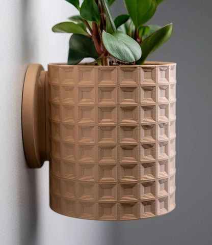 Echo Wall Planter with Hidden Drip Tray | Modern Wall Mounted Planter