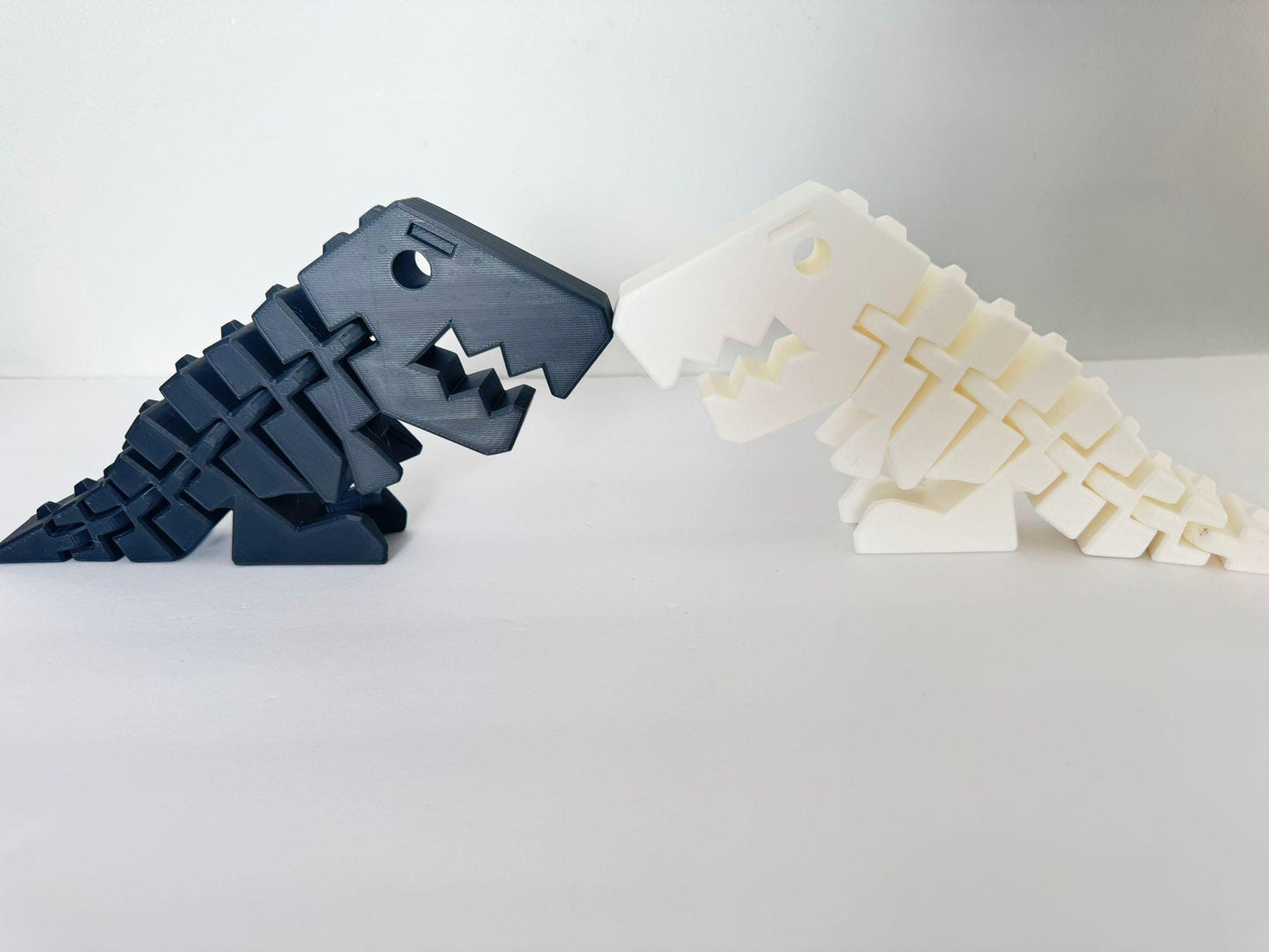 Flexi Rex Dinosaur Keychain | Articulated Dino Toy | 3D Printed Fidget Toy | Dinosaur Lover Gift