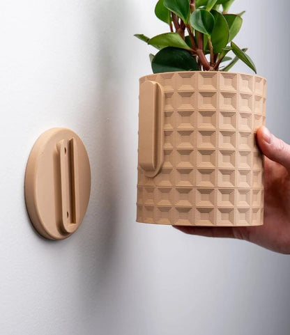 Echo Wall Planter with Hidden Drip Tray | Modern Wall Mounted Planter