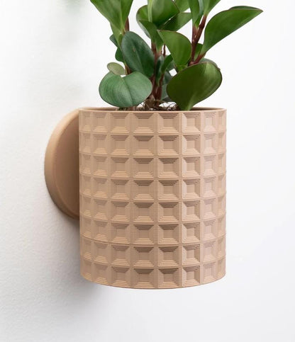 Echo Wall Planter with Hidden Drip Tray | Modern Wall Mounted Planter