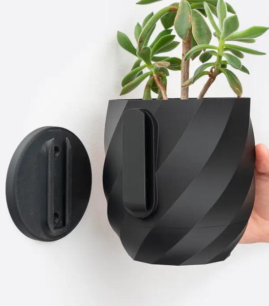 Twisted Planter - Sleek, Modern Planter with Hidden Drip Tray