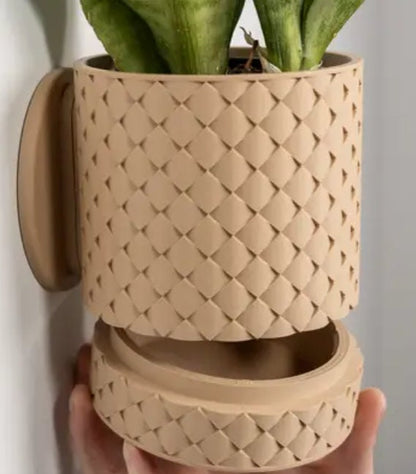 Quilted Planter | Plant Pot | Hanging Planter | Wall Planter | 3D Planter| House Pot| Modern Flower Pot | Fancy Planter | Custom Planter