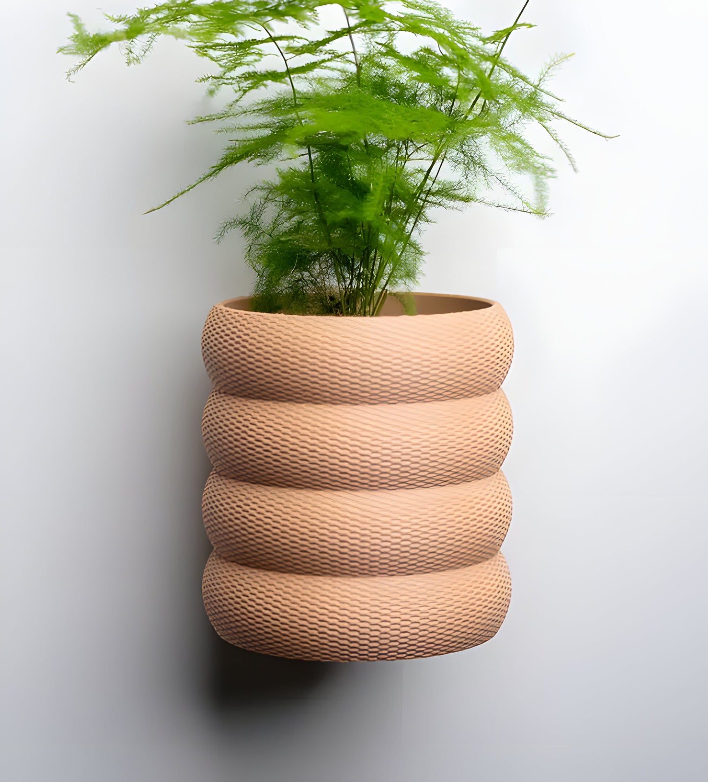 Bubble Wall Planter | Planter with Twist-Off Drip Tray | Bubble Weave Planter | Home Garden