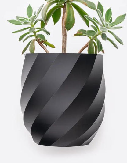 Twisted Planter - Sleek, Modern Planter with Hidden Drip Tray
