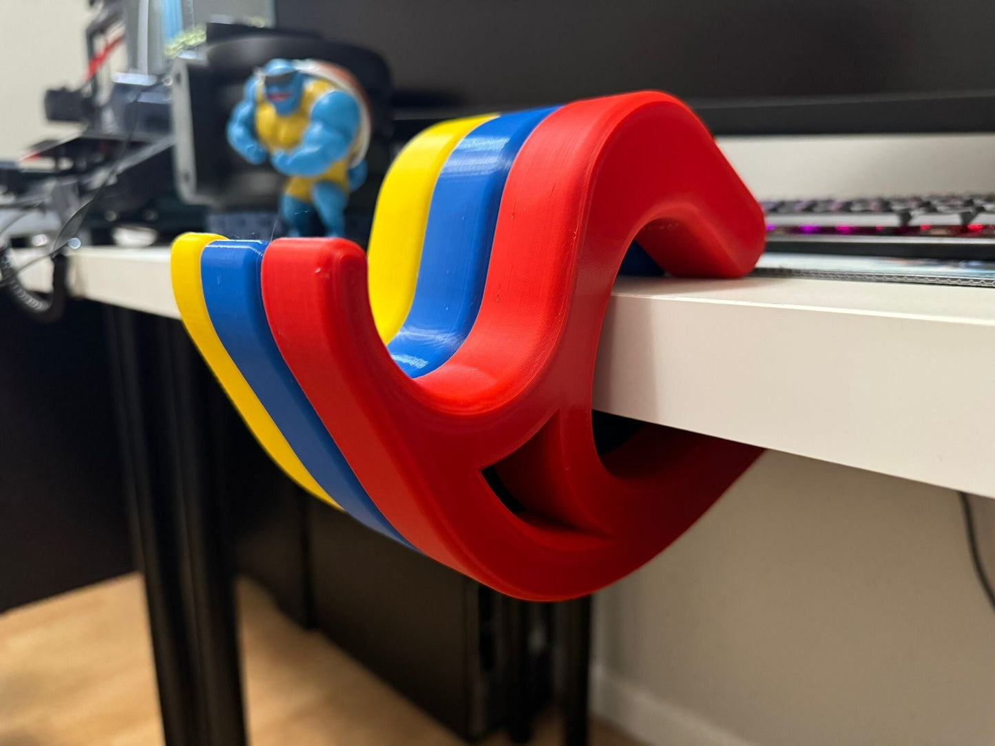 Under Desk Bag Hook | Portable Purse Hanger | Backpack Hook for Office or School | Headphone and Bag Organizer