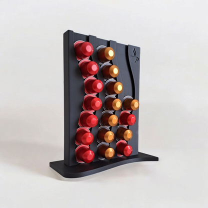 Wavy Nespresso Pod Holder | Modern Capsule Rack | Coffee Station Organizer