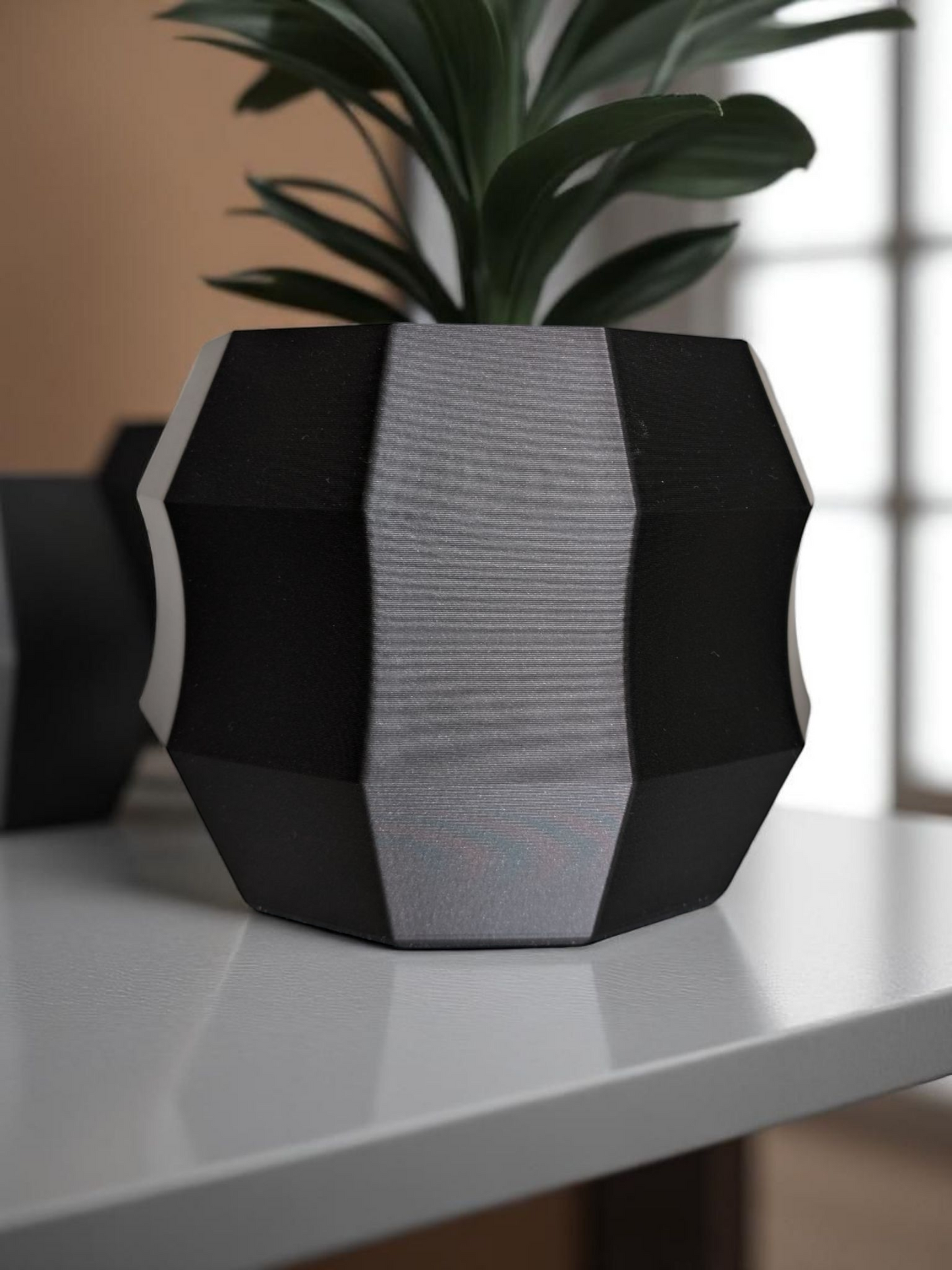 Minimal Geometric Planter | Decagon Flower Pot | Modern Plant Decor | Succulent Pot | 3D Printed Planter