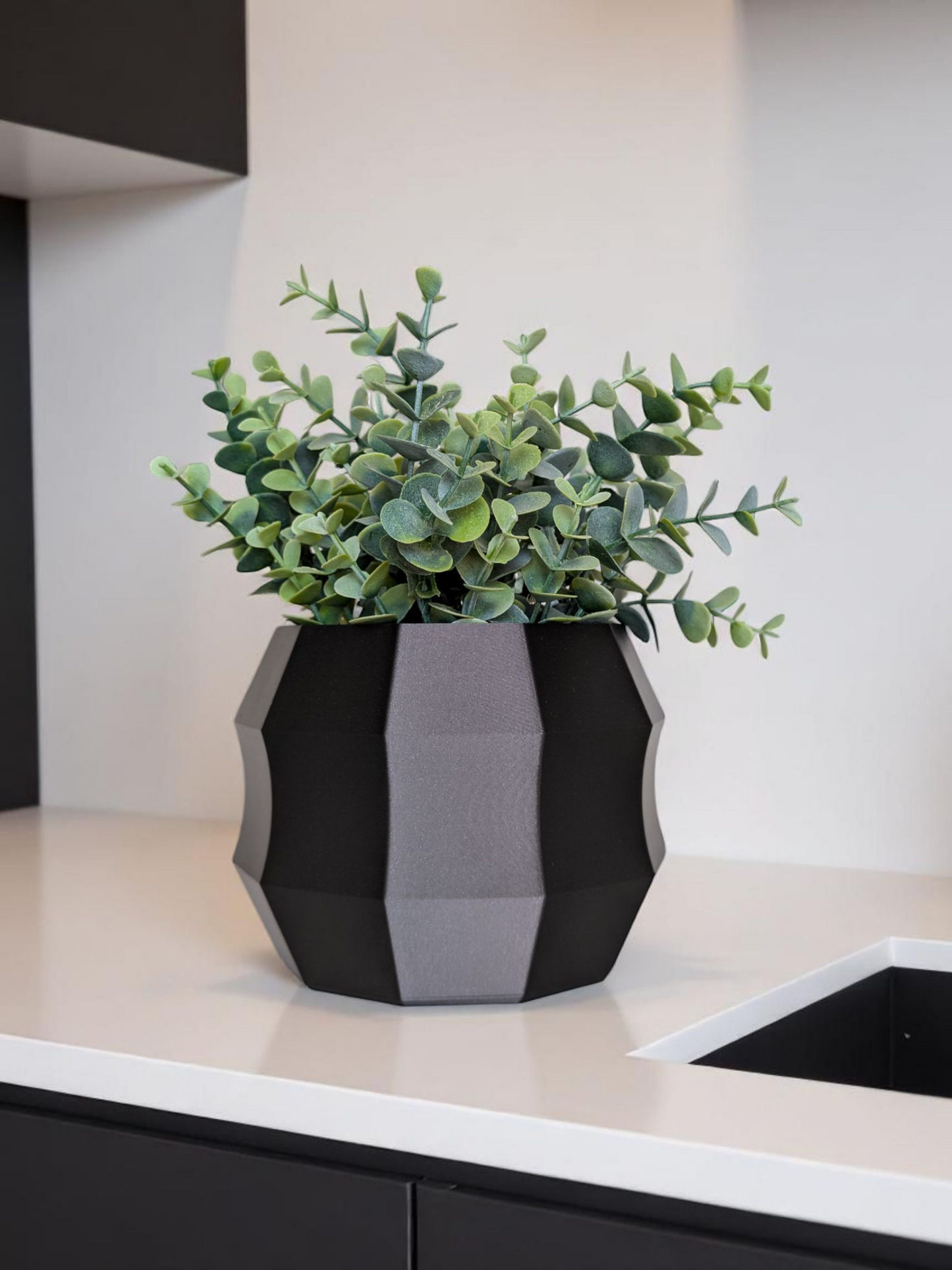 Minimal Geometric Planter | Decagon Flower Pot | Modern Plant Decor | Succulent Pot | 3D Printed Planter