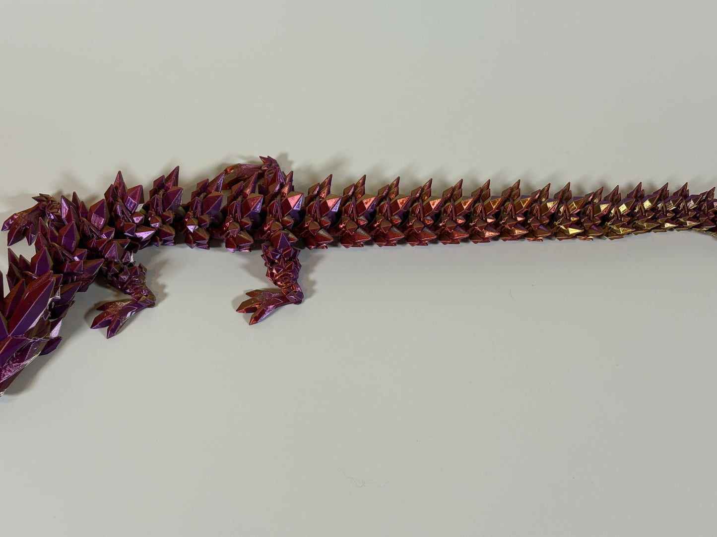 Crystal Dragon | Rose Dragon | Articulated Dragon Toy | Fantasy Dragon Figurine | Flexi Dragon Gift | Poseable Dragon | Cinderwing3D