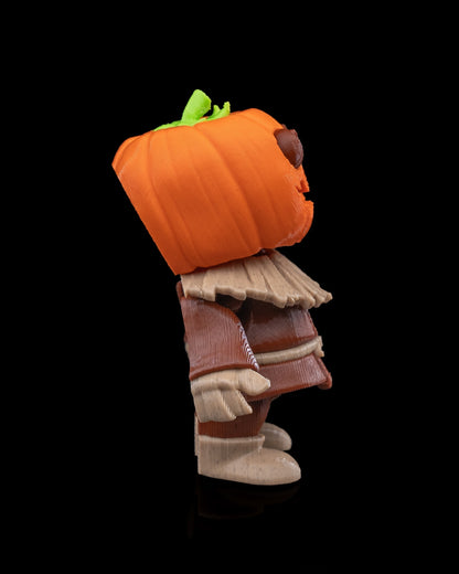 Scarecutie | Articulated Pumpkin Scarecrow Figurine