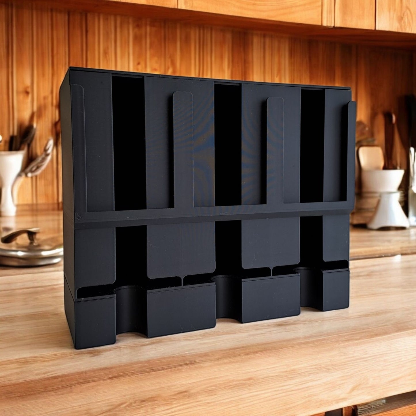 Modern Tea Organizer | Tea Bag Holder | Countertop Tea Dispenser | Stylish Tea Storage Rack