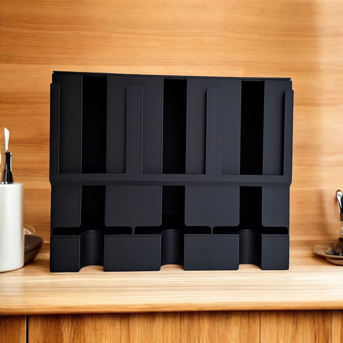 Modern Tea Organizer | Tea Bag Holder | Countertop Tea Dispenser | Stylish Tea Storage Rack