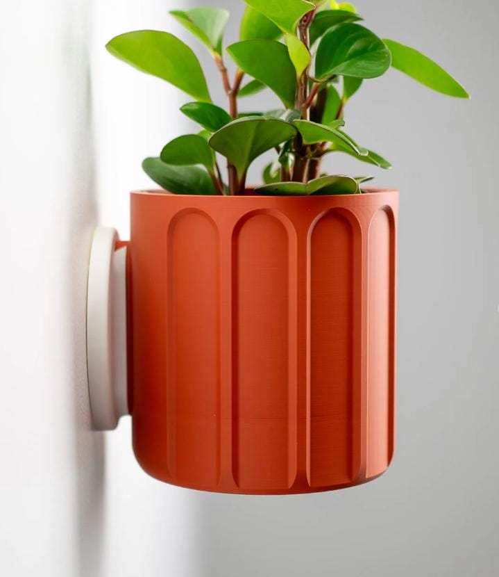 Wall Planter with Hidden Drip Tray | Modern Wall Planter | Indoor Plant Pot | Hanging Planter | Home Decor