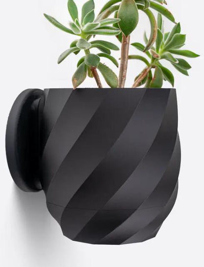Twisted Planter - Sleek, Modern Planter with Hidden Drip Tray
