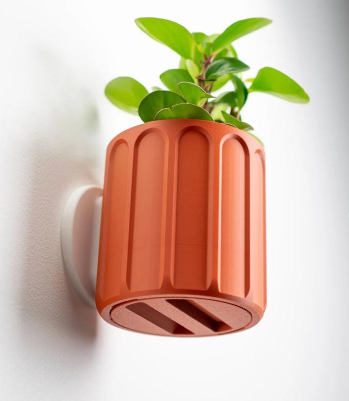 Wall Planter with Hidden Drip Tray | Modern Wall Planter | Indoor Plant Pot | Hanging Planter | Home Decor